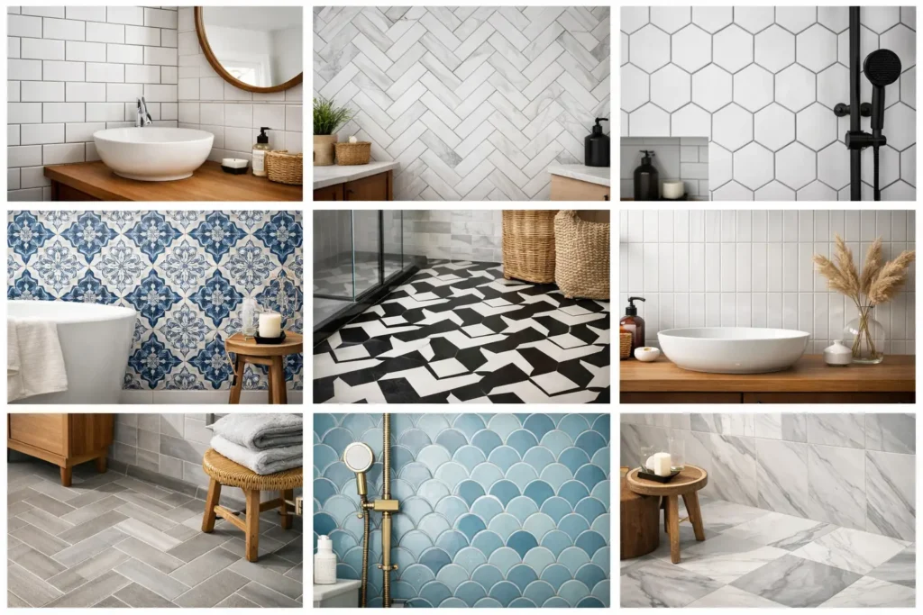 8 Best Bathroom Tile Patterns to Consider