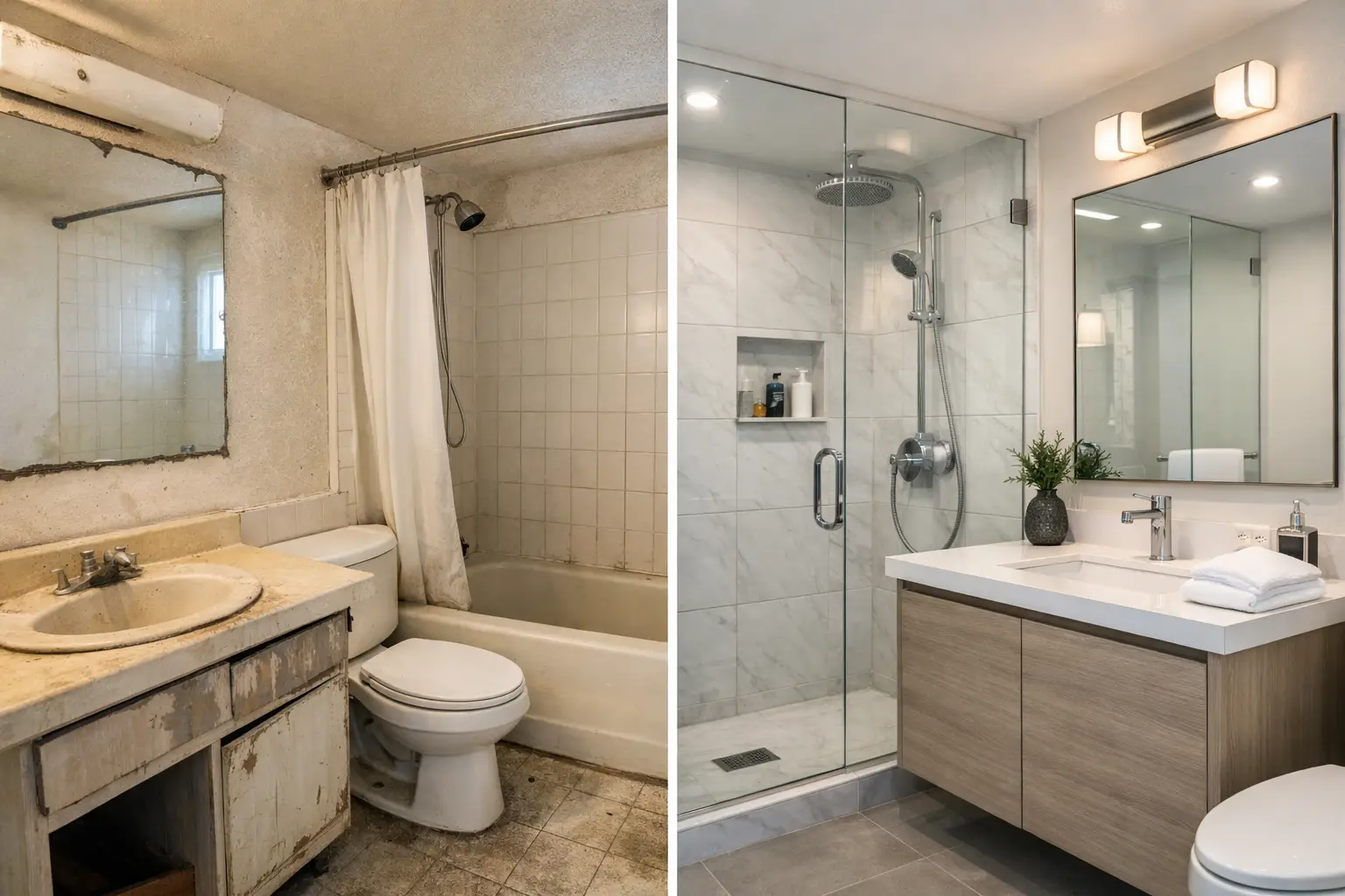 Bathroom Remodel Before After Ideas