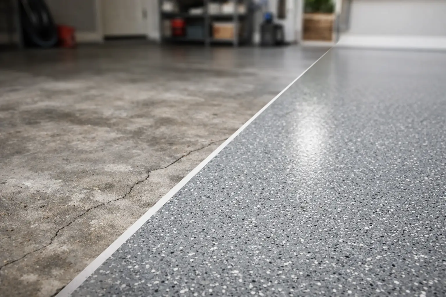 Garage Floor Coating Before and After Results