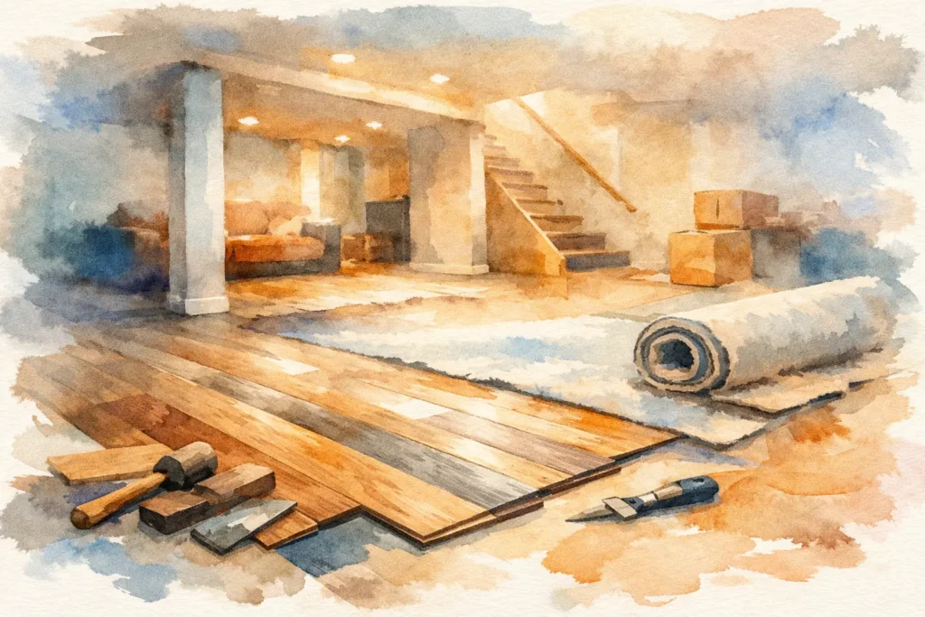 Flooring Installation for Basements That Lasts Flooring Installation for Basements That Lasts