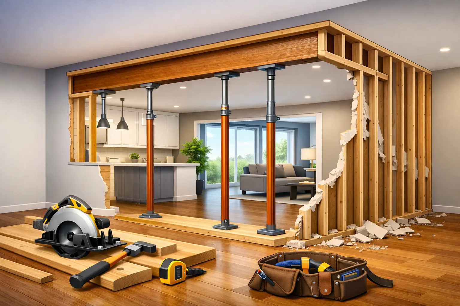 Open Concept Wall Removal Framing Done Right Open Concept Wall Removal Framing Done Right