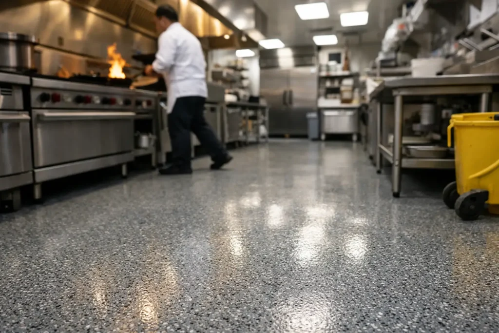 Restaurant Floor Coating Examples for Busy Kitchens Restaurant Floor Coating Examples for Busy Kitchens